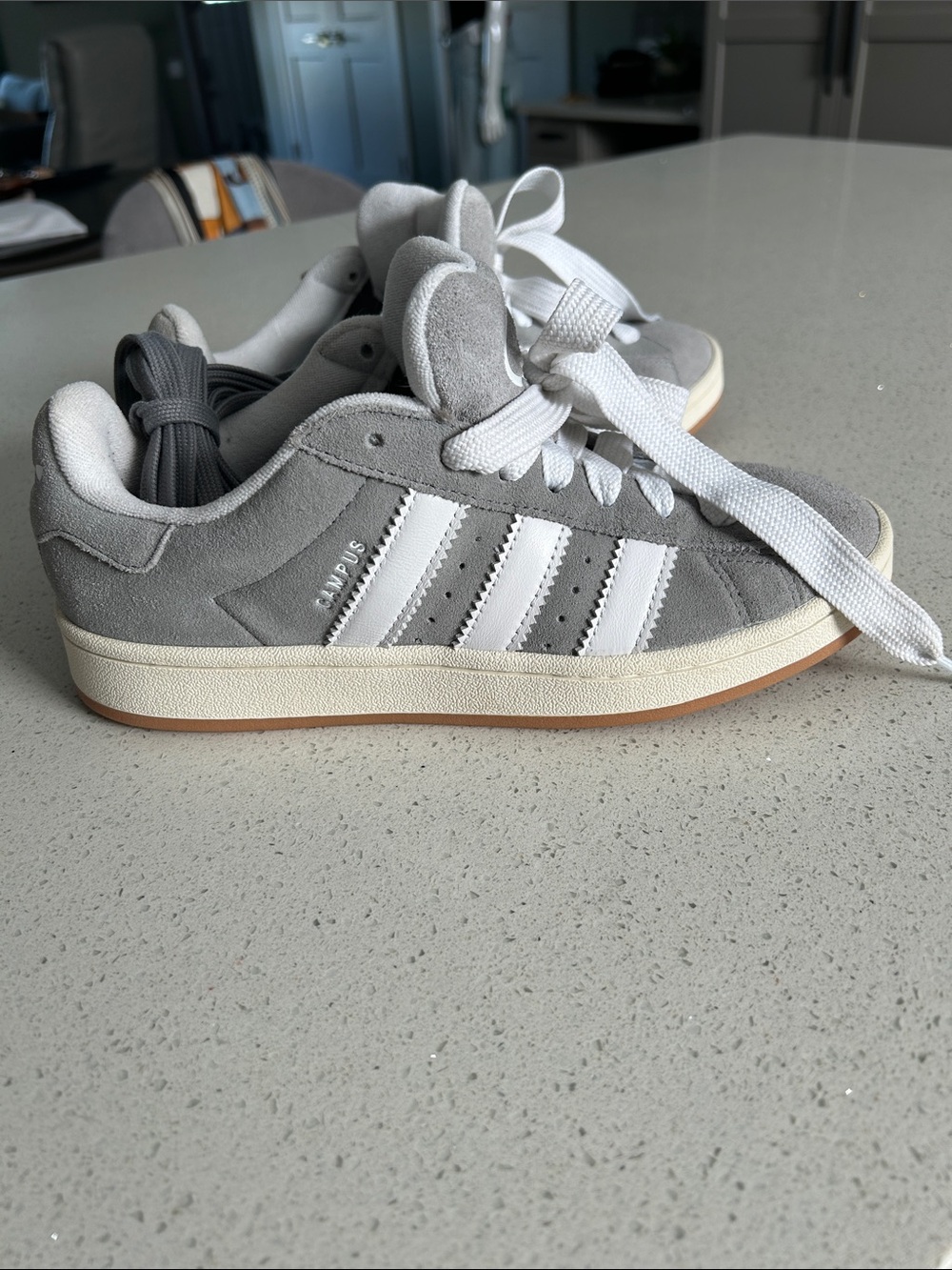 No longer Available Adidas Originals Campus Grey Suede Sneakers | Women’s 8 - Picture 5 of 12